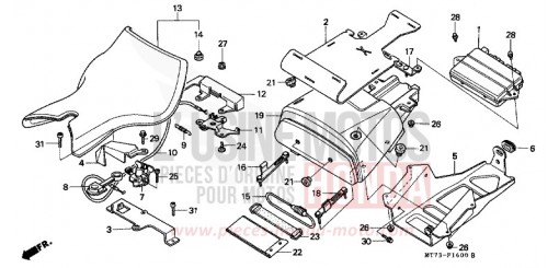 SEAT/TOOL BOX NR750N de 1992